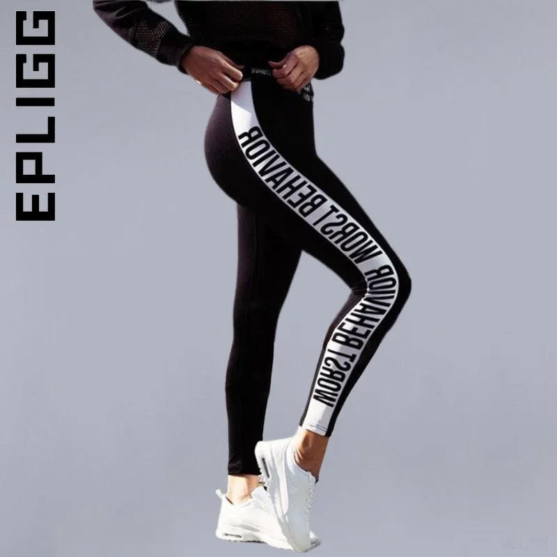 

Epligg Fashion Women Seamless Sporty Large Size Clothing Fitness Tights Yoga Pants Scrunch Tights Female Sports Leggings