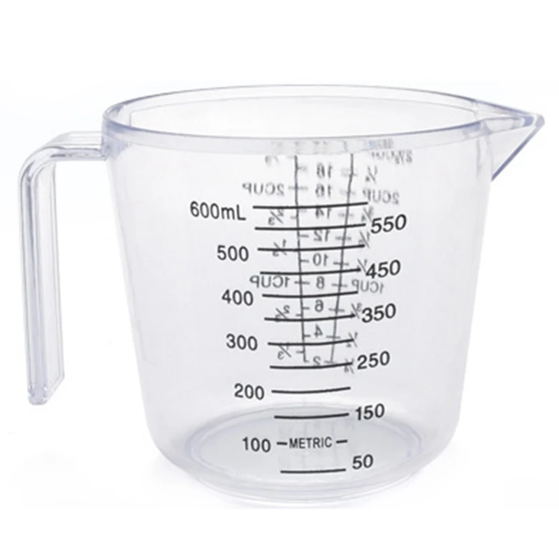 

Baking Tools Double-Sided Graduated Plastic Measuring Cup With Graduated Measuring Cup Measuring Cylinder 600Ml