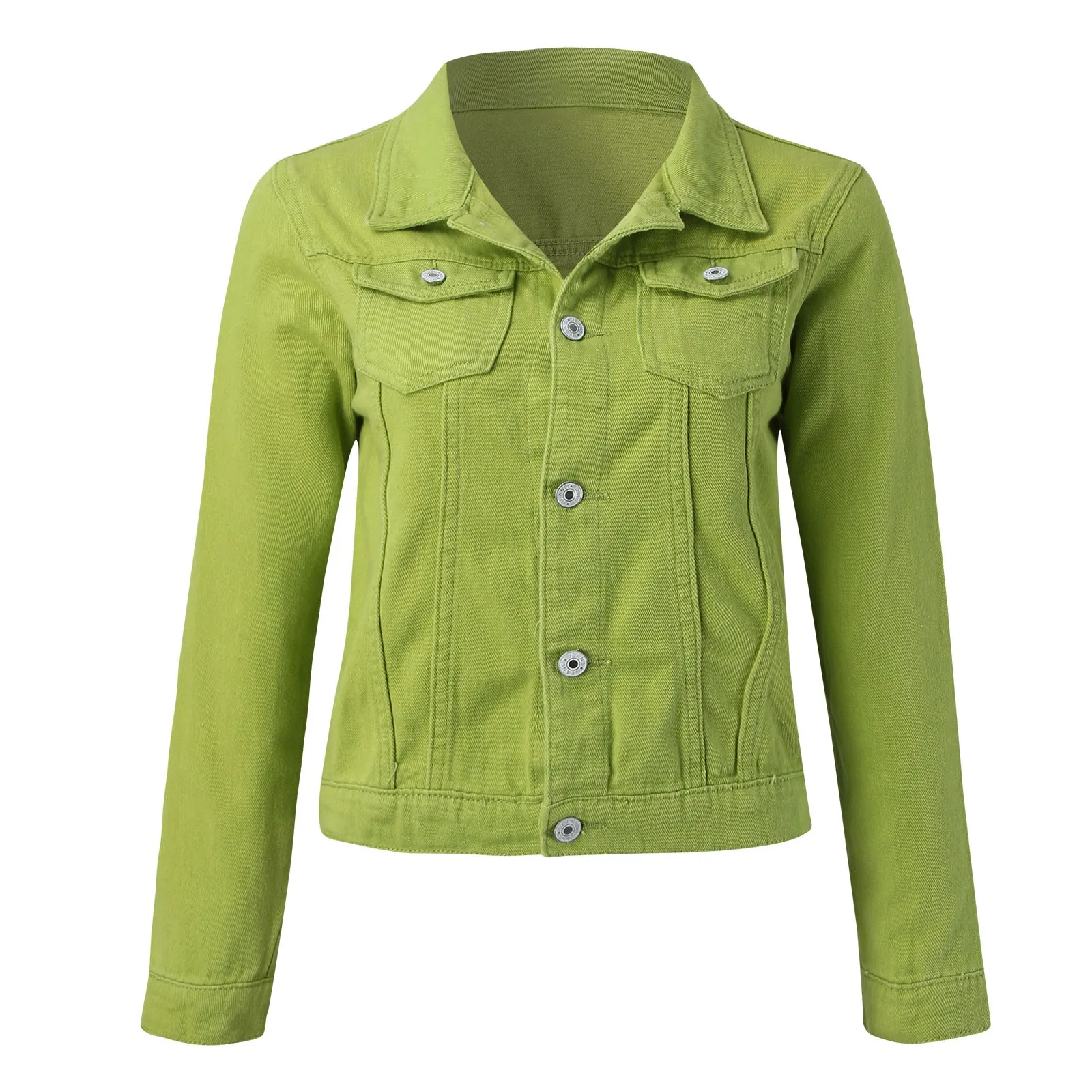 Куртка женская джинсовая с карманами винтажная короткая потертая куртка из