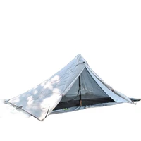 without polesfull set 2persons double layer pyramid tent include inside and outside ultralight portable waterproof outdoor tour