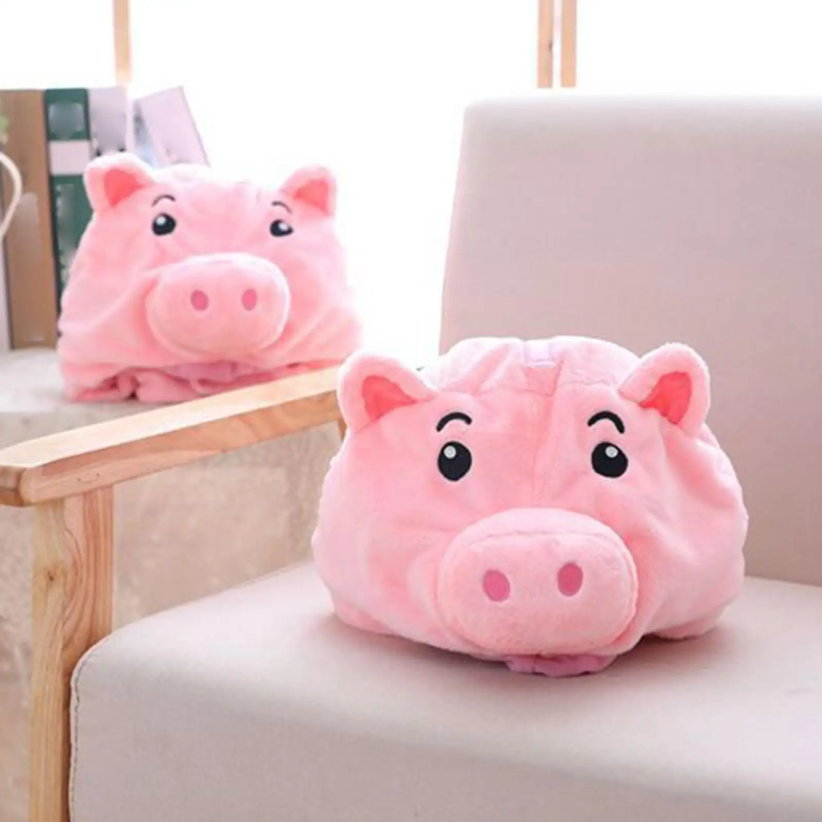 

Soft Pig Hat Cosplay Dress up Headgear Headband Kids Adult Animal Birthday Gift Costume for Holiday Party Halloween New Year