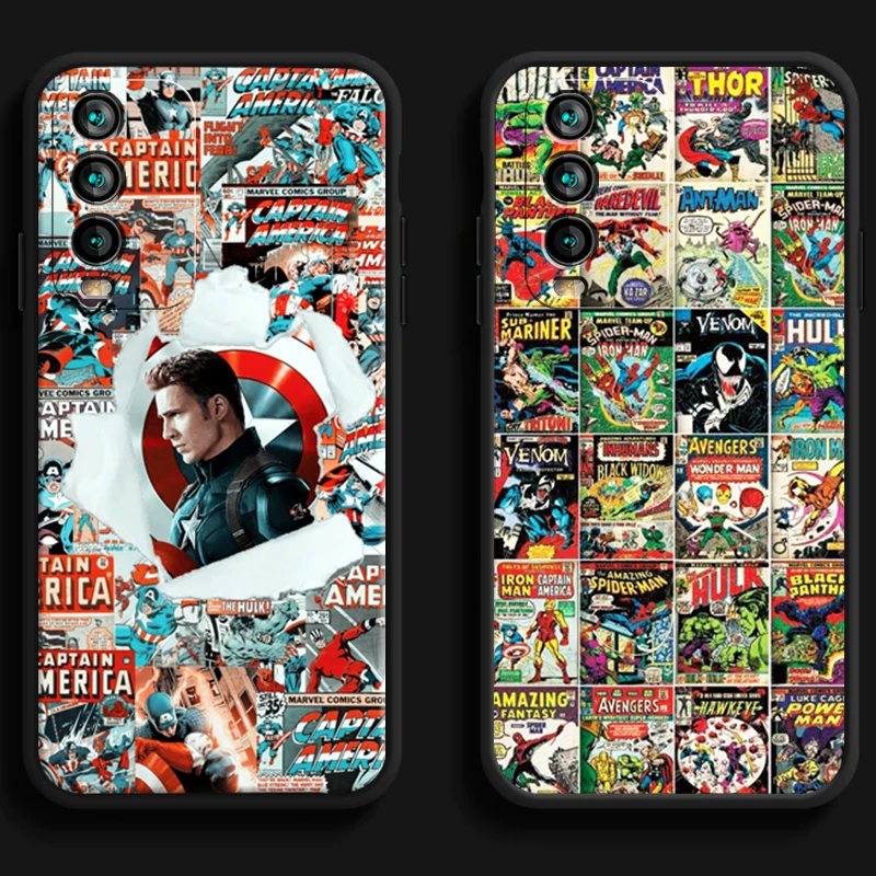 

Avengers Marvel Phone Cases For Xiaomi Redmi 10 Note 10 10 Pro 10S Redmi Note 10 5G Coque Funda Back Cover