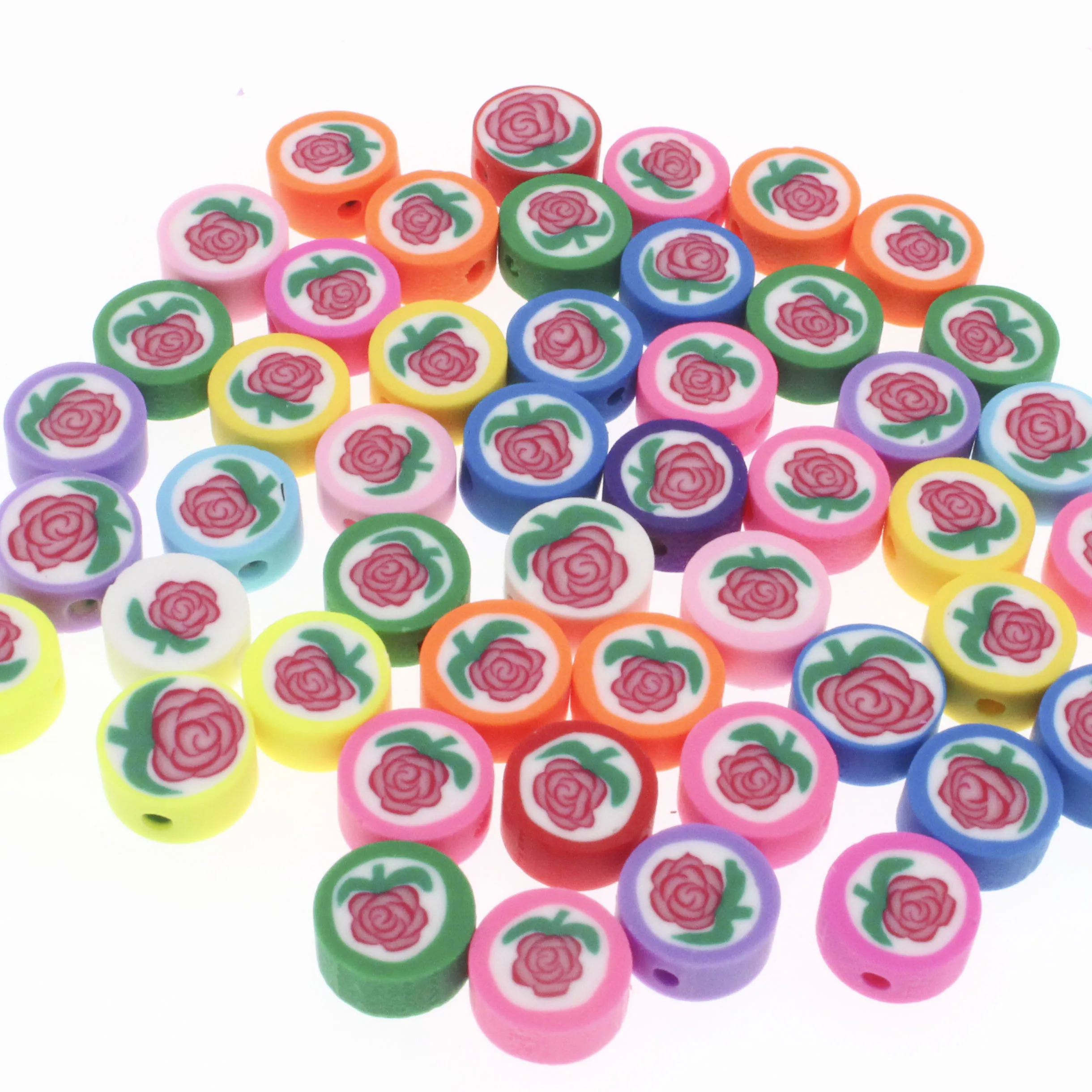 Бусины из глины в виде животных, бусины из полимерной глины, аксессуары ручной работы 10 мм, 30/50/100 шт.