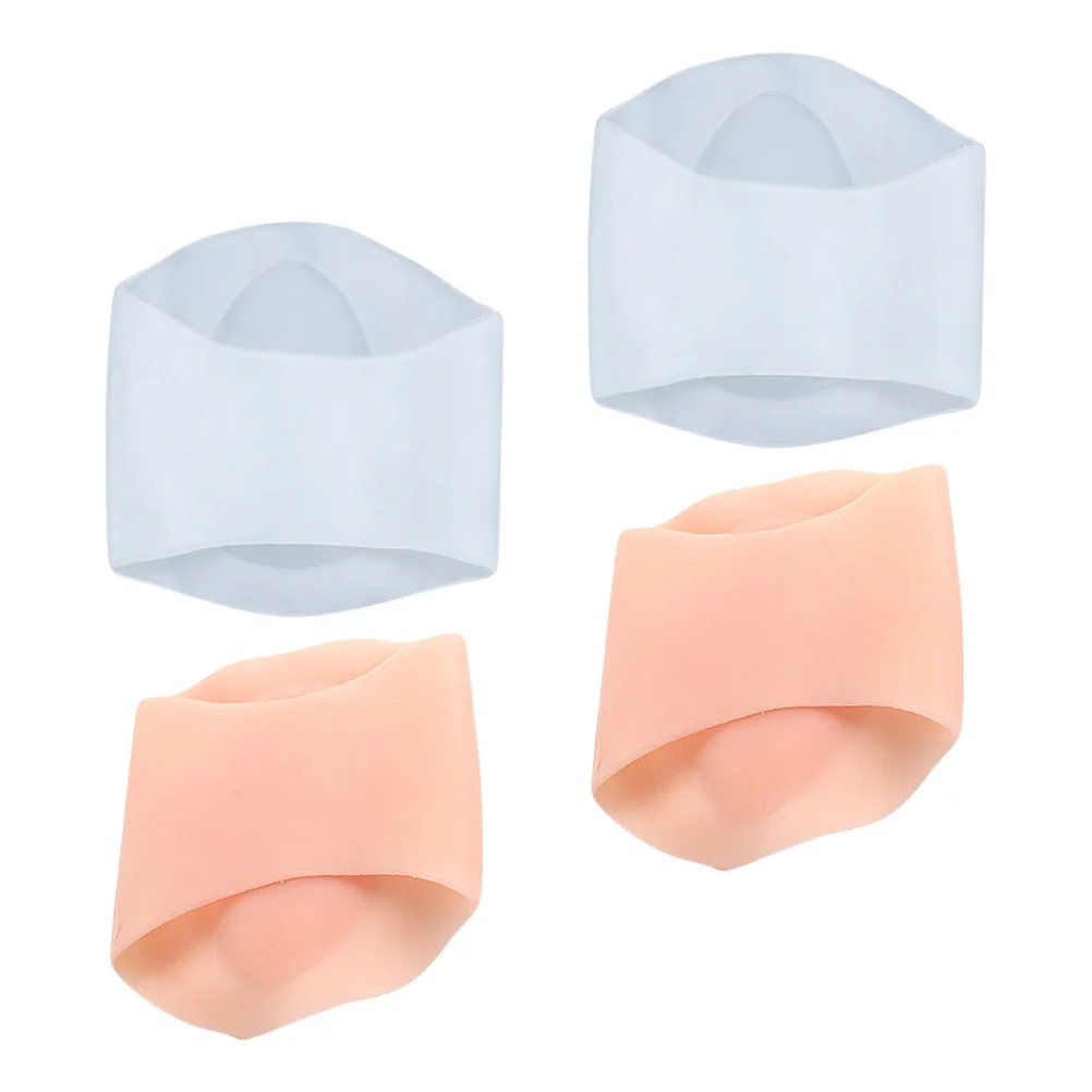 

2 Pairs Silicone Arch Support Foot Massager Mat Pad Floor Silica Gel Shocking Absorbant Flat Corrector Man Orthotics