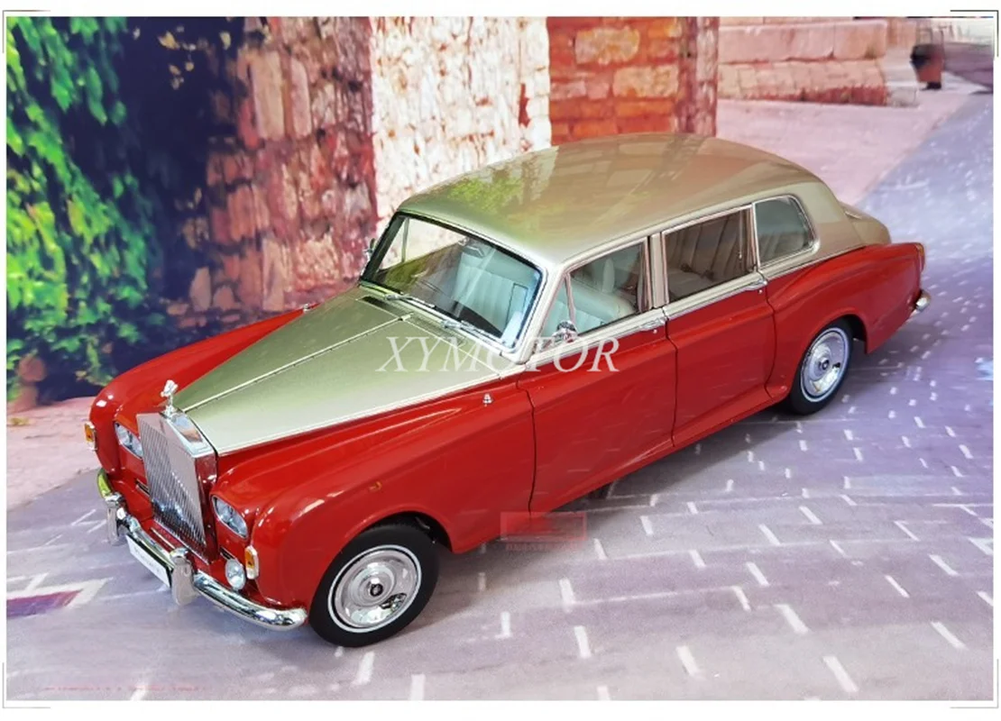 

Модель автомобиля 1:18 KYOSHO для Rolls Royce Phantom, литые игрушки, подарок для хобби, коллекция, специальное предложение, Красное золото/серебро