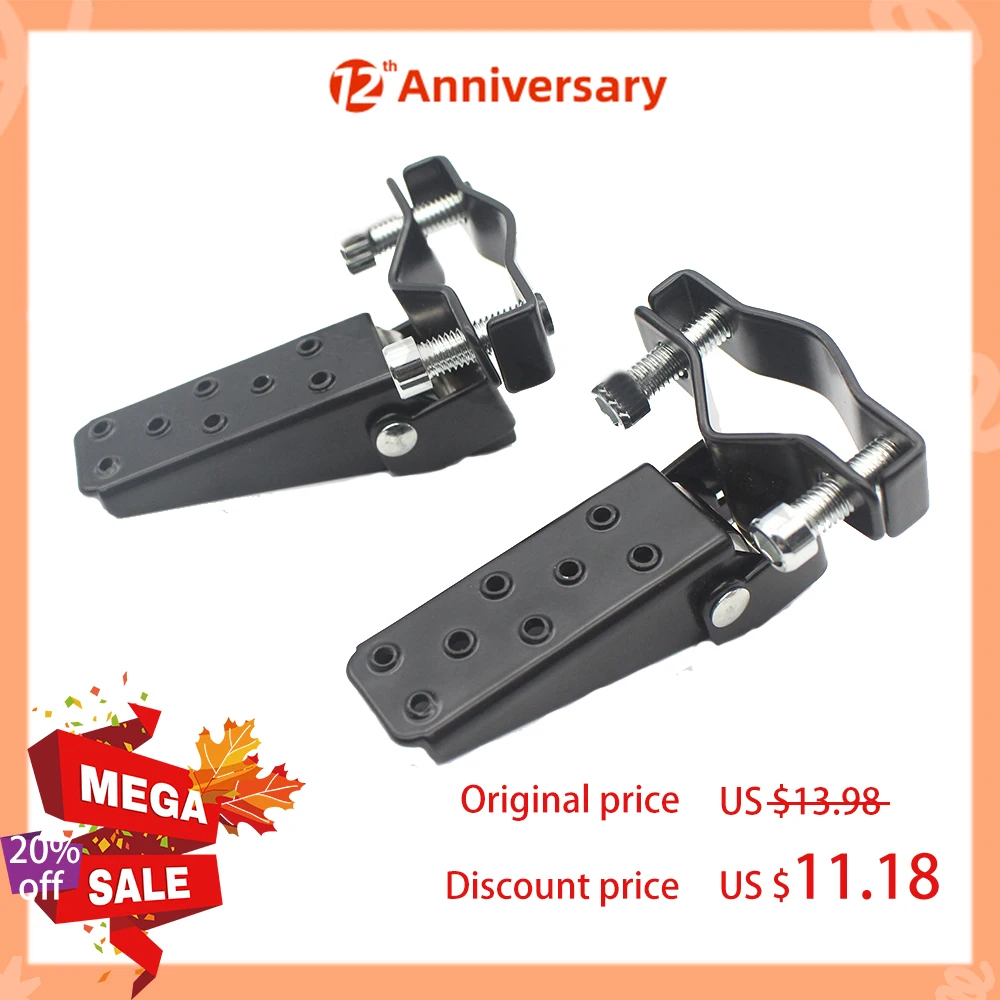 

ACZ Motorcycle A Pair Black 25-28mm Rear Passenger Foot Peg Pedal Footrest FootPegs Universal For Yamaha Honda Suzuki Kawasaki