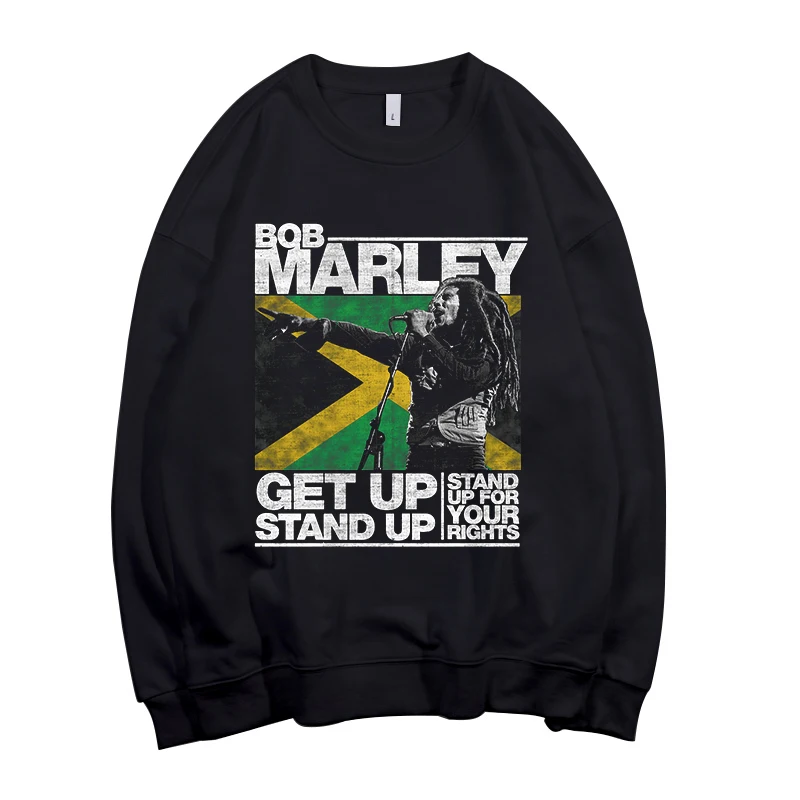 4 Designs Musical Reggae Singer Bob Marley Pollover Sweatshirt Rock Hoodie Punk Black Streetwear Fleece Outerwear Hip Hop Rap