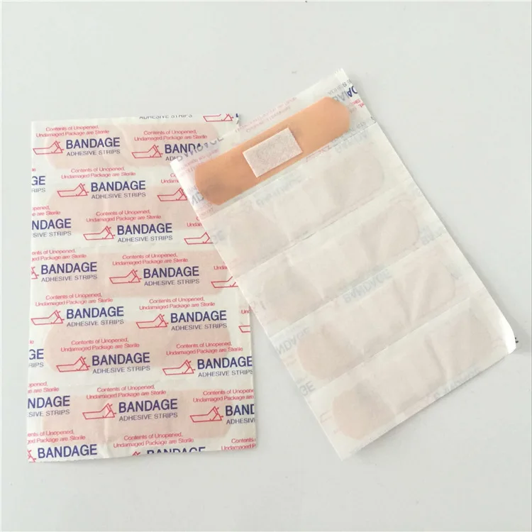 

100Pcs/bag Self-Adhesive Plaster Hemostasis Sticker First Aid Medical Bandages Baby Band Aids Waterproof Breathable 72*19mm