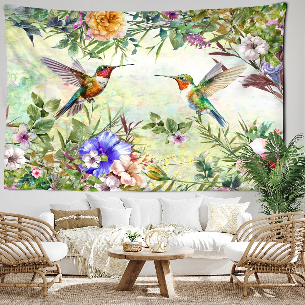 Колибри и искусство на стену в минималистическом стиле хиппи Ins для спальни