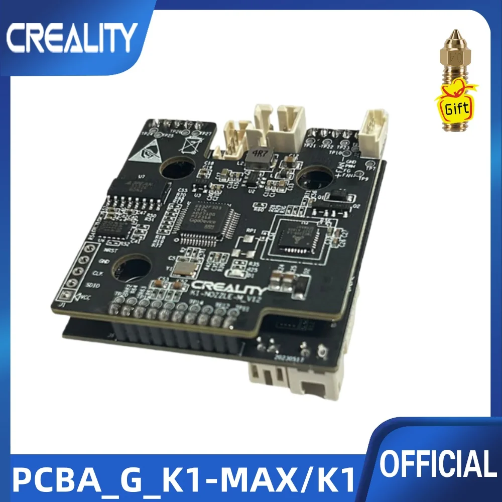 Плата адаптера для 3D-принтера Creality Original PCBA_G_K1-MAX/K1_T9_GD32F303CBT6 NOZZZLE-C-V13
