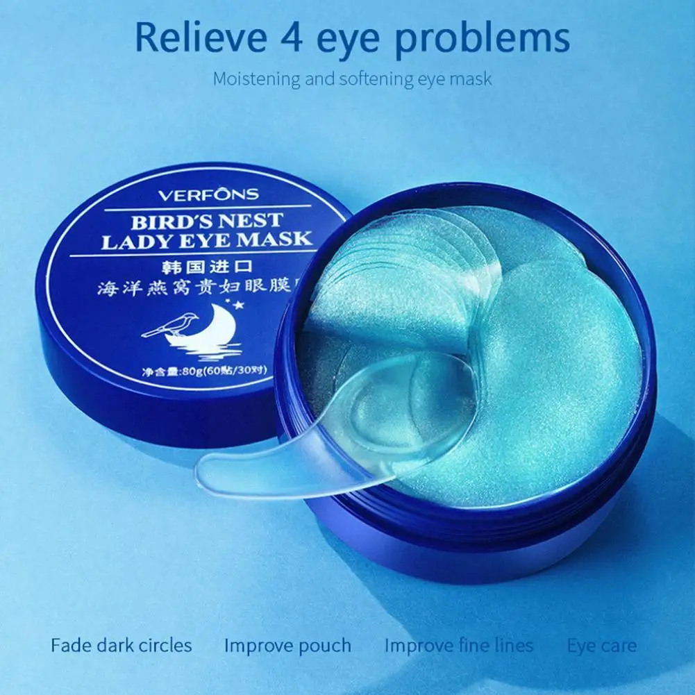 

Hyaluronic Acid Moisturizing Eye Patches Firming Whitening Care Cosmetics Stickers Eye 60PCS Sets Mask Skin Anti-Aging Kore B6L5