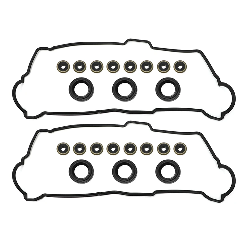 Spark Plug Tube Seals 11193-70010 11213-62020 for Toyota Tacoma 4 Runner T100 Tundra Cylinder Head Valve Cover Washer Gasket Set
