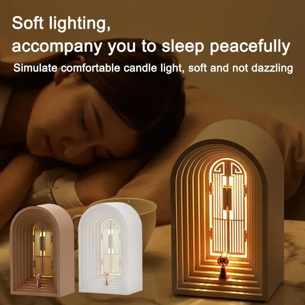 Bluetooth-compatible Speaker Wireless Remote LED Night Light USB Type-C Rechargeable Bedside Table Lamp Home Decoration