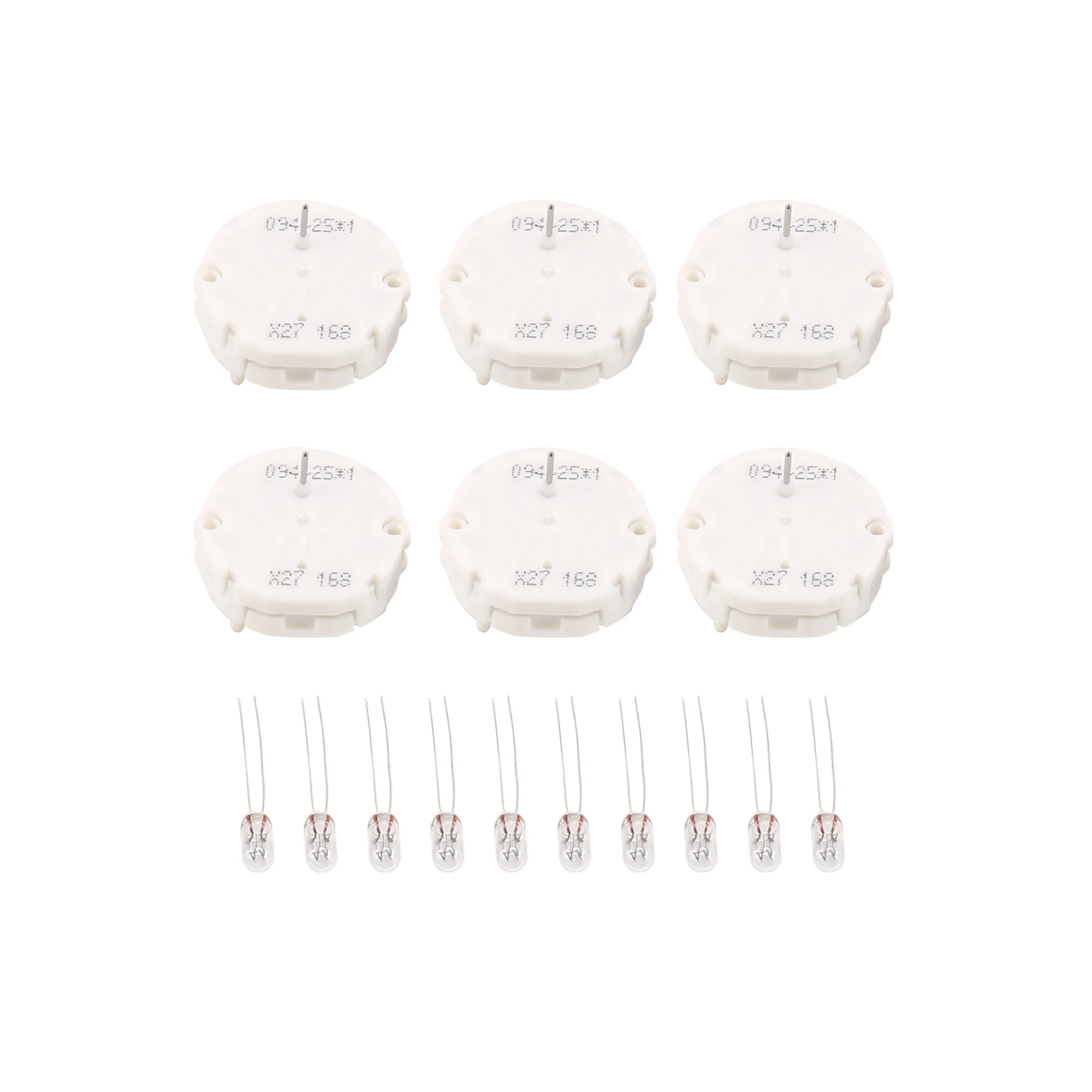 

GM Stepper Motor Repair Kit - X27 168 - (6 Motor Kit + 10pcs Bulbs) Fits All 03-06 Chevy Silverados Tahoes Yukons Suburbans