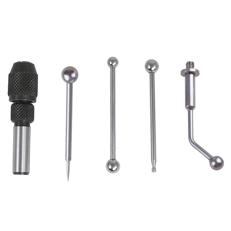 

Wiggler & Center Finder Set Work Edge Center Finding Milling Drill Run out Concentrical Align 5 Piece/Set Hand Tools