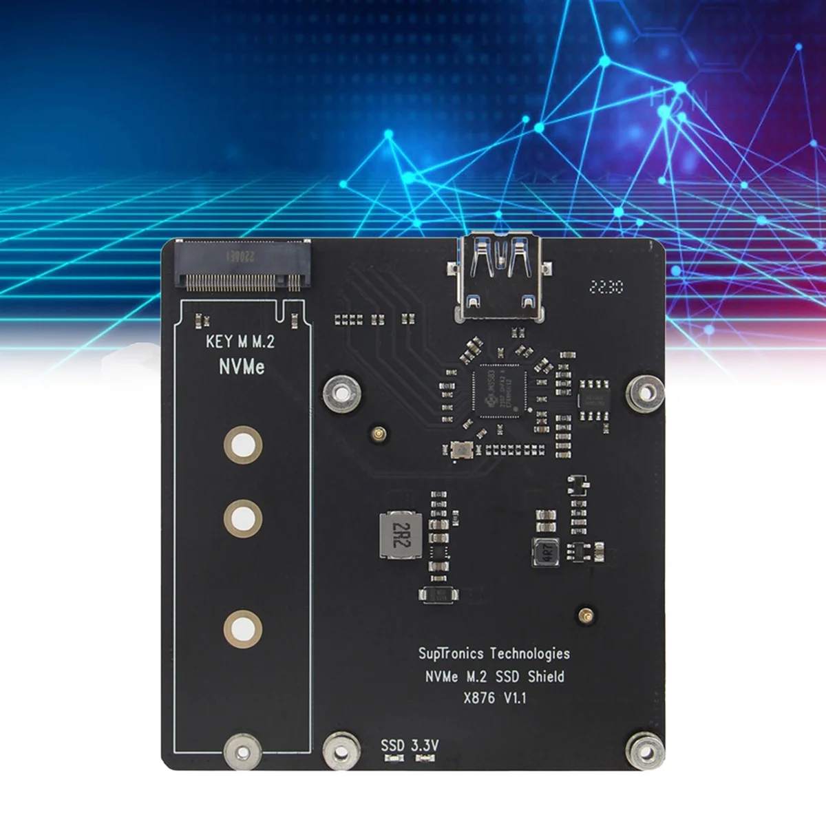 

Ультратонкая Плата расширения X876 V1.1 M.2 NVME SATA SSD для Raspberry Pi 4, Модель B, модуль хранения NAS