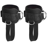 adjustable padded ankle strap for women men d ring ankle cuffs with fixed buckle