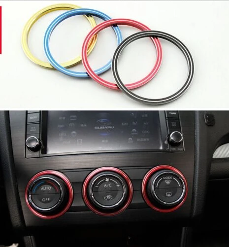 

New 3 Pcs Air Conditioner Control Knobs Trim Panel Switch Cover for Subaru XV