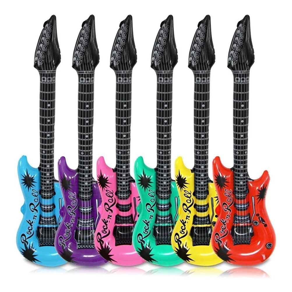 

Inflatable Guitar Balloons Blow Up Musical Instrument Party Props Favor Carnival Party Adult Kids Birthday Party Decoration