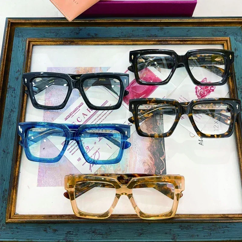 JMM BELIZE роскошные модные ацетатные квадратные очки ручной работы в большой оправе