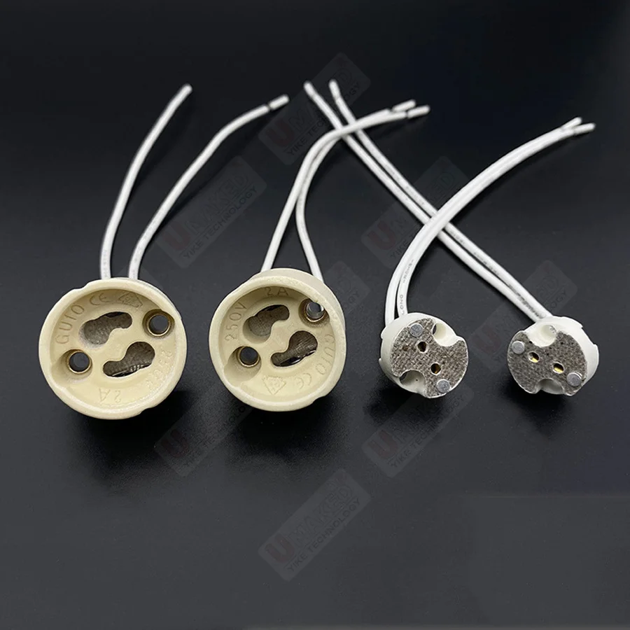 GU10 G5.3 цоколь лампы керамический держатель светильника разъем адаптер провод для