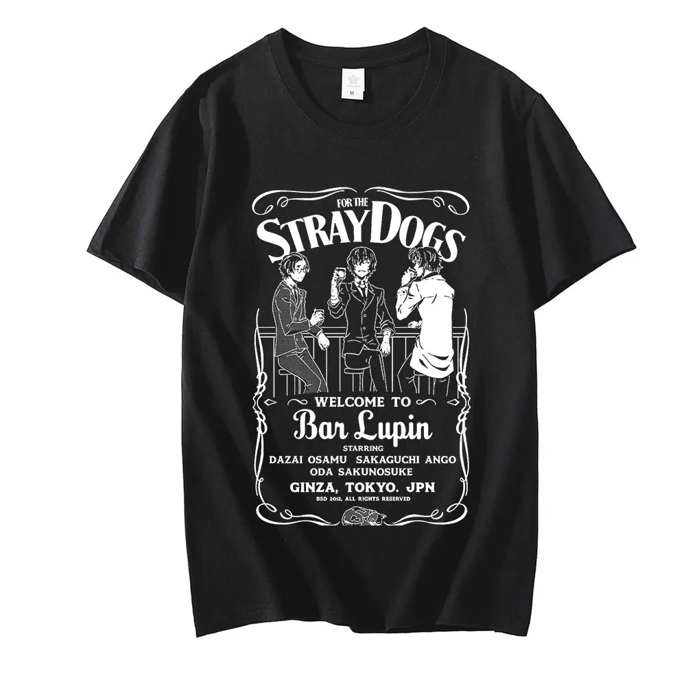 

Japanese Anime Bungou Stray Dogs T Shirt Men Women Dazai Osamu Manga Harajuku Graphic T-shirt Summer Tops Unisex Tees Oversized