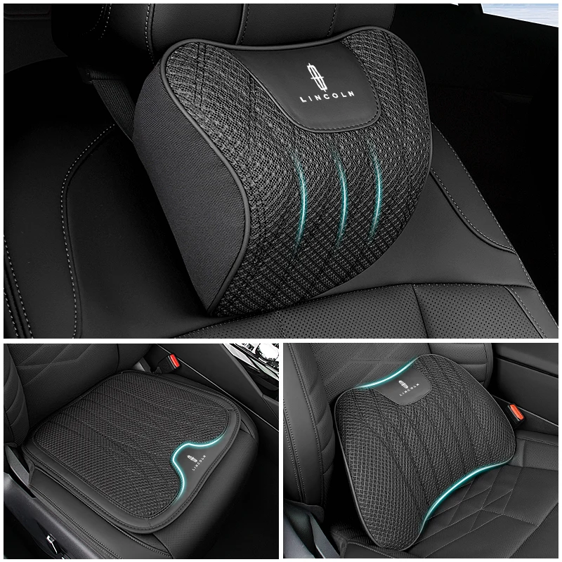 Автомобильная подушка дышащая подголовник поясничная для Lincoln MKZ MKX Aviator Navigator
