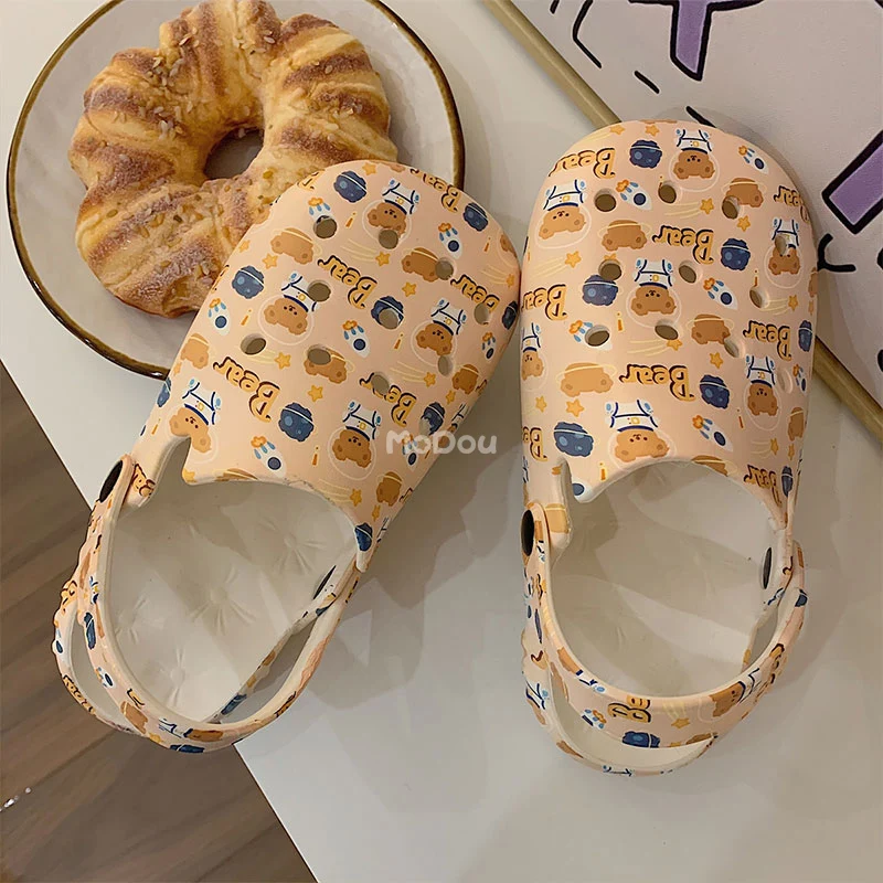 Сандалии Mo Dou женские для улицы пляжные босоножки на плоской подошве