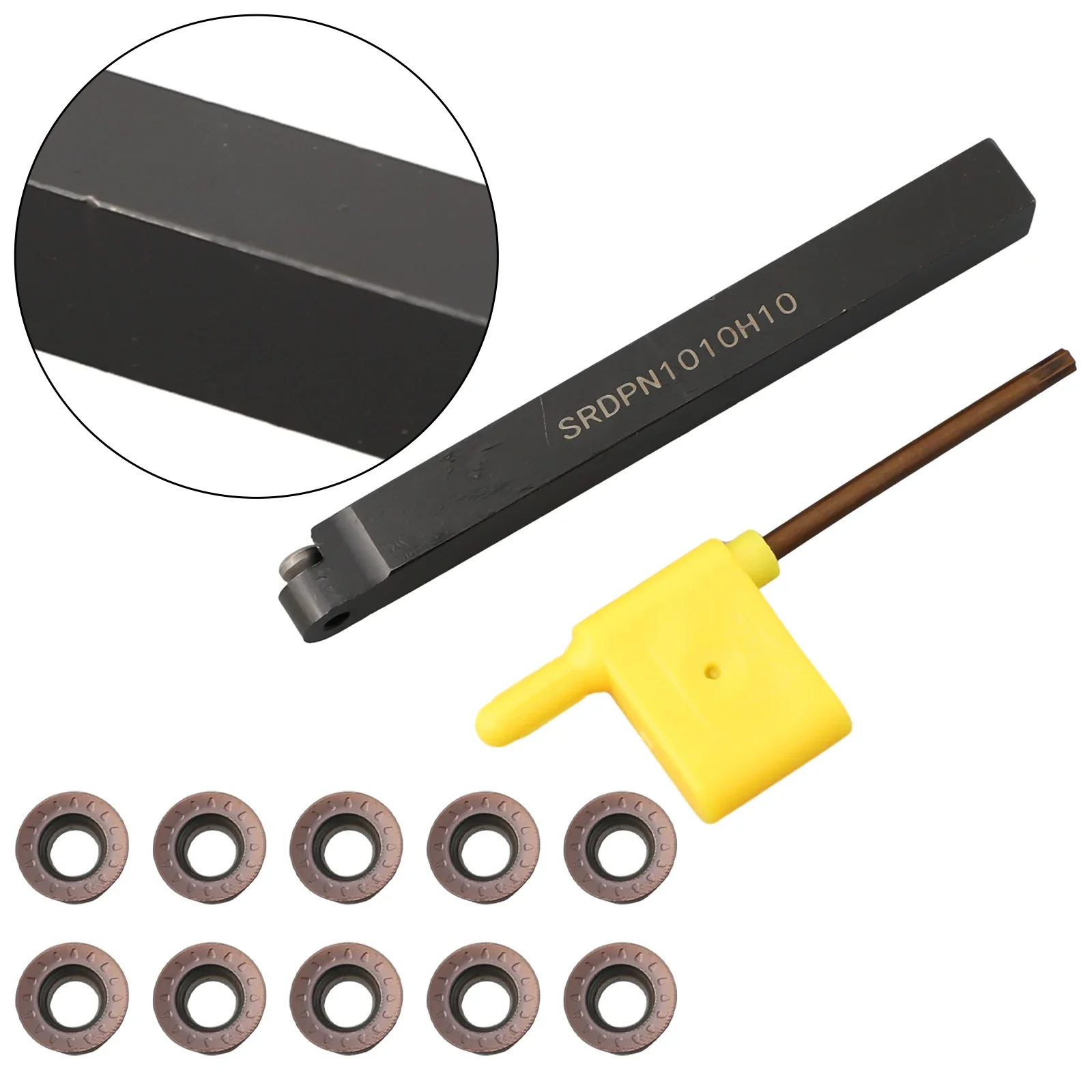 Профессиональный держатель токарных инструментов SRDPN1010H10 с 10 шт. токарными