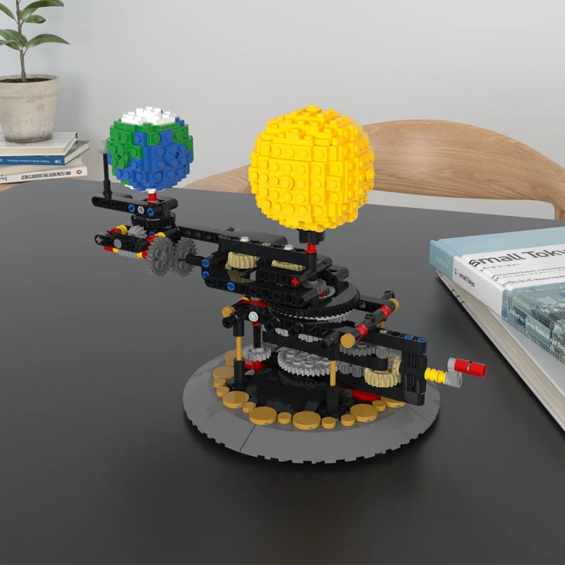 

Christmas Gift:Earth, Moon and Sun Orrery Model With Color Box and Paper Manual 467 Pieces Science and Educational Toys
