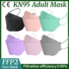 10-200 шт Mascarillas KN95 сертифицированные 5 слоев черные KN95 Маски Цветные FFP2mask взрослые Mascarilla FP2 FPP2 Утвержденная маска FFP2