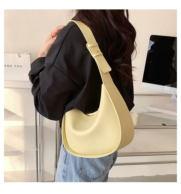 

Women 2022 Leather soild Color Shoulder Bag Luxury Crossbody Bags women tote bag lady shoulder bags spring bags leather bag