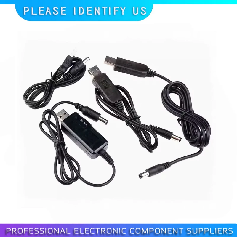 

1pcs USB power boost line DC 5V to DC 9V / 12V Step UP Module USB Converter Adapter Cable 2.1x5.5mm Plug