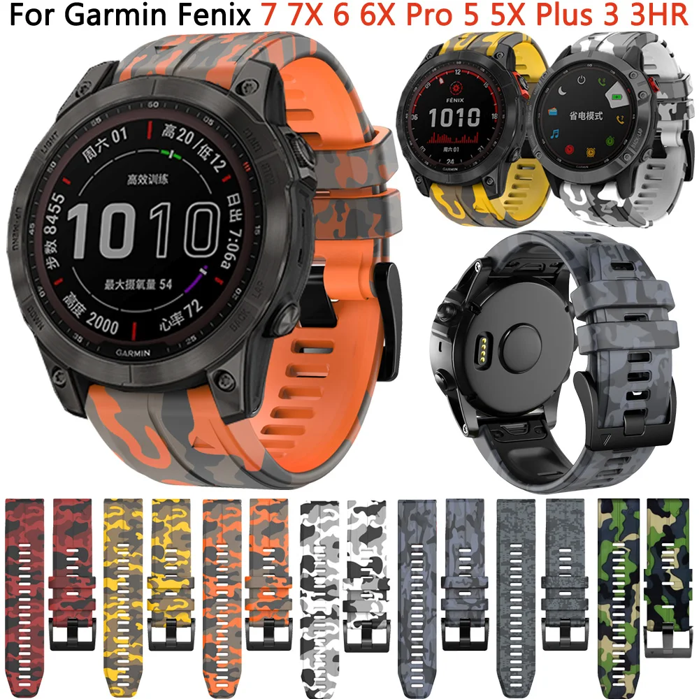 

Smart Watch Strap Wristband For Garmin Fenix 6 6X Pro 5 5X 7 7X 3 HR Silicone Band Forerunner 955 945 22 26mm QuickFit Watchband