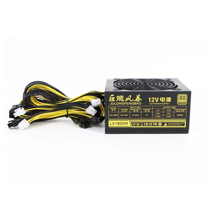 

Atx Psu Desktop Server Power Supply 2000W Switching Power Supply for graphics card