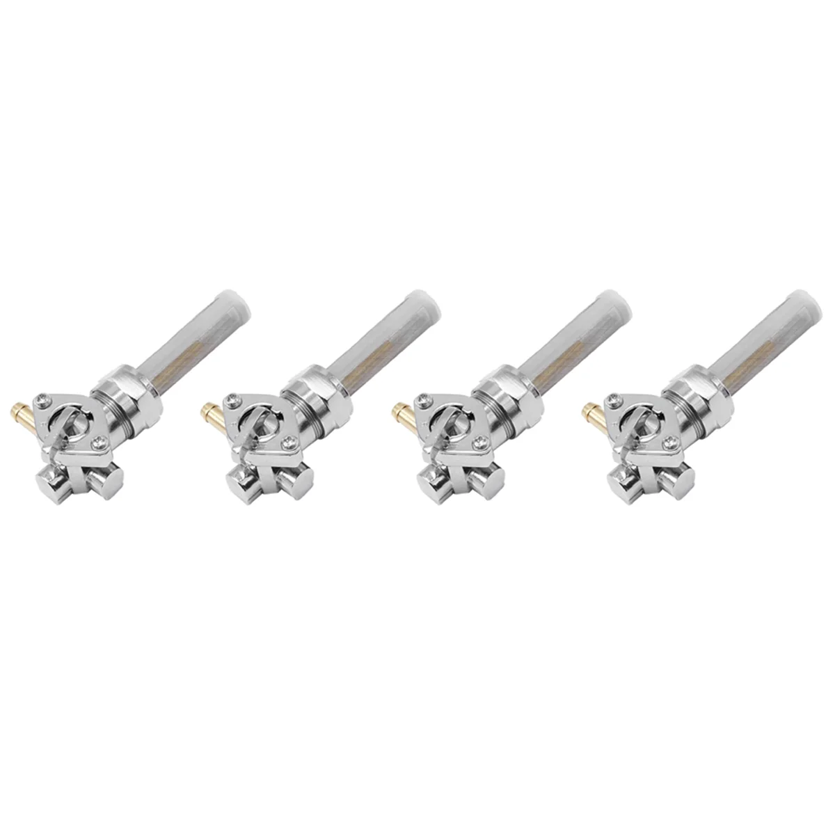 

4X Fuel Valve Petcock Left Outlet 22mm Replacement for Big Twin 1975-Up 13/16Inch Motorcycle Accessories