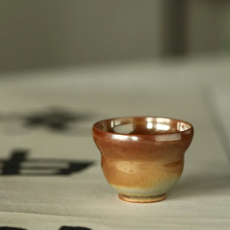 

Цзиндэчжэнь, чашка-подставка под дрова, чашка-тыква, Jingdezhen, цветная печь для обжига глазури, запеченная чистая китайская ручная работа, одна ...