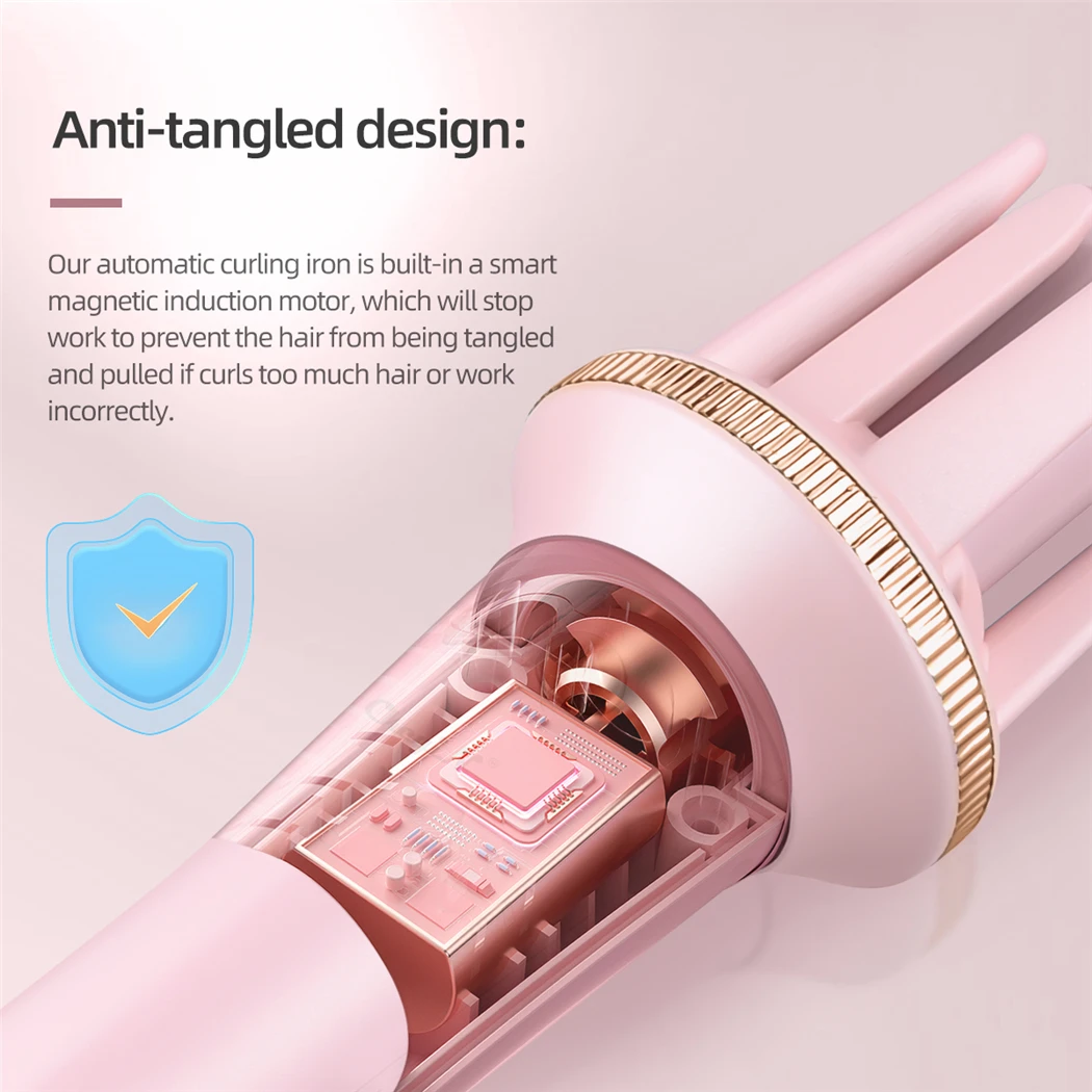 Автоматические Щипцы Для Завивки Волос С 3-температурным Керамическим Зажимом