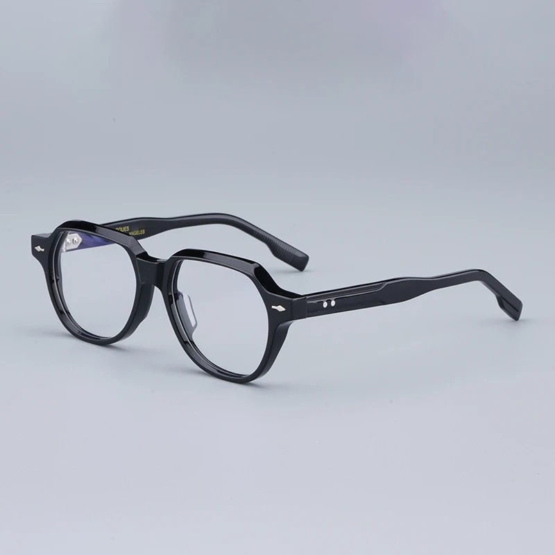 

JMM SHOZO Steampunk Style Luxury Acetate Glasses Frames Men Fashion Classical Retro Handmade Eyeglasses Oval Designer Eyewear