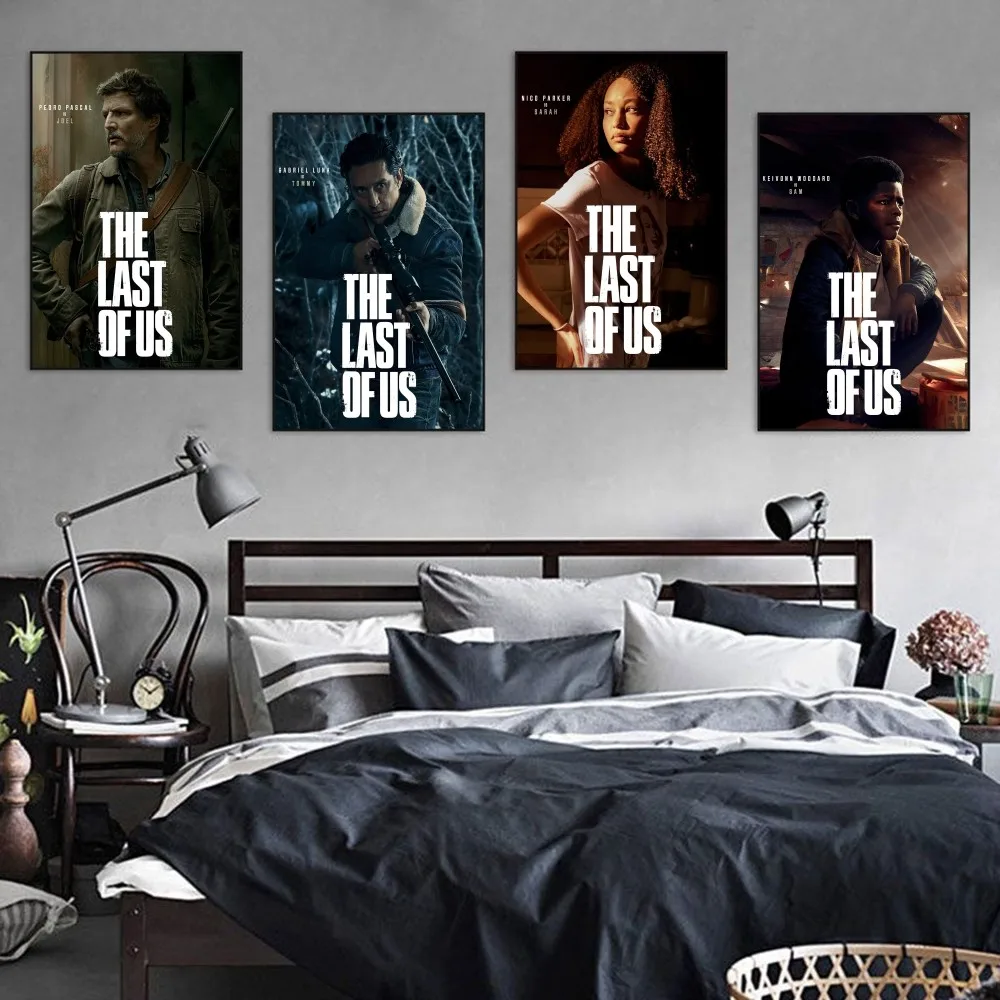 

The Last Of Us Poster Self-adhesive Art Poster Retro Kraft Paper Sticker DIY Room Bar Cafe Vintage Decorative Painting
