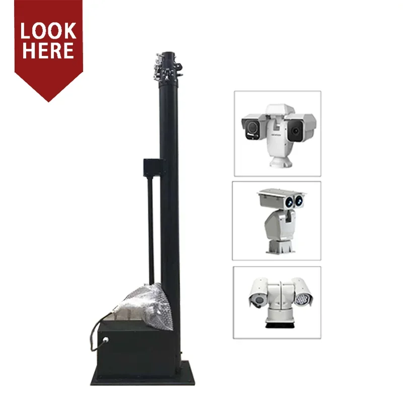 Электрическая мобильная телескопическая мачта длиной 30 м с молниеносным