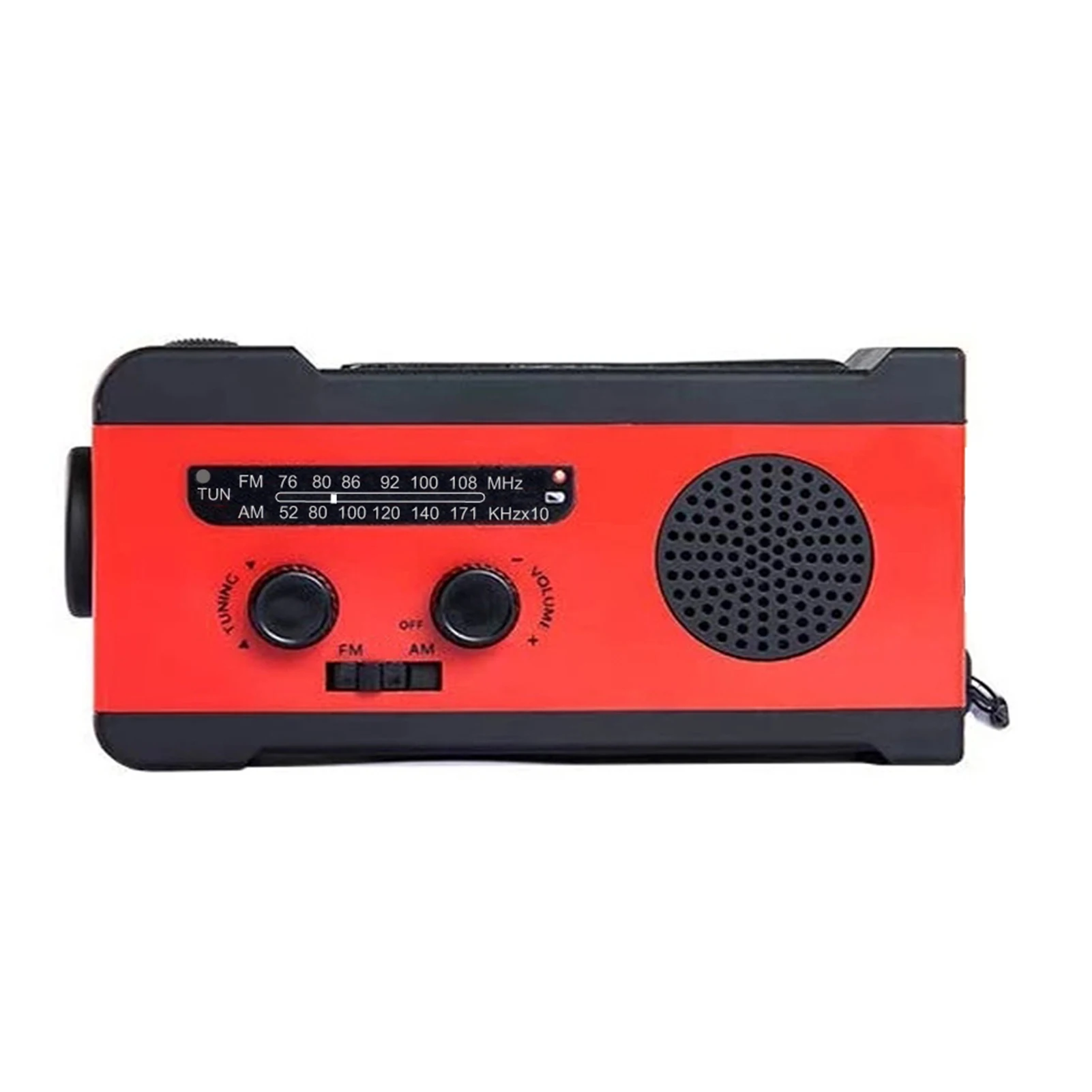 

Weather Radio NOAA Emergency Radio Hand Crank Solar Household Outdoor Emergency Supplies Weather Radio 2000mAh Battery Household