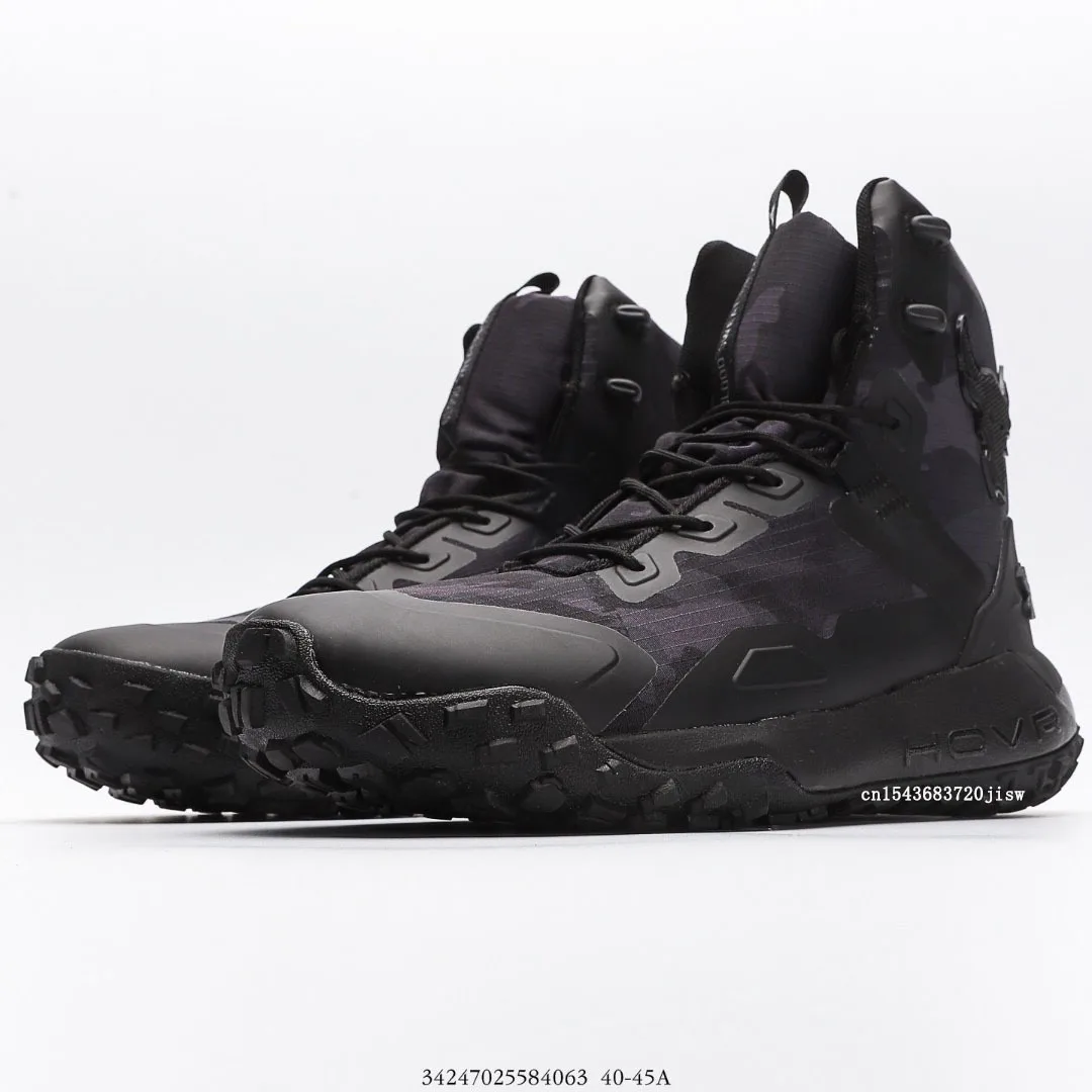 UNDER ARMOUR Men HOVR Dawn WP Project Bull Rock Johnson Outdoor Waterproof Tactical Boots Sneakers Training Gym High Upper Shoes