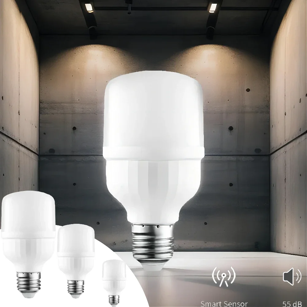 Светодиодная Лампа E27 С Датчиком Звука И Встроенным Детектором Движения 6 5 Вт 220 В