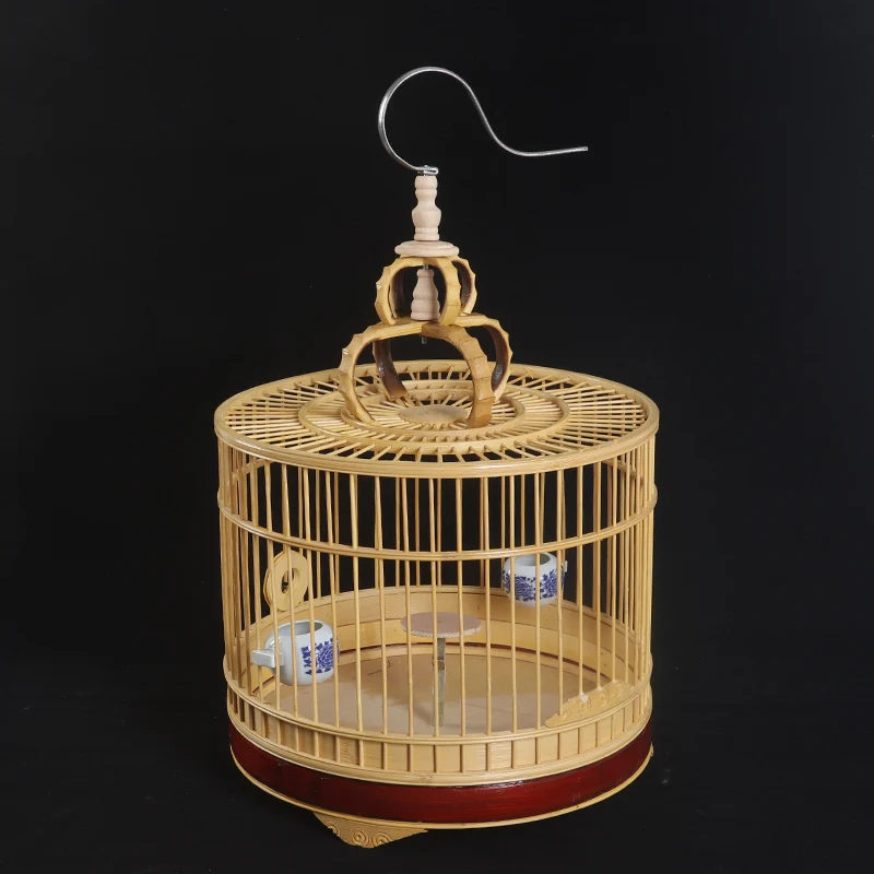 

Деревянная круглая птичья клетка Budgie, переноска на открытом воздухе, портативная птичья клетка Southe Park, размножение птиц Jaula Pajaro, товары для птиц WZ50BC