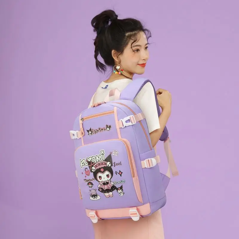

Sanrio серия Yugui Dog Kuluo сумка для книг рис для учеников начальной школы от 3 до 6 лет вместительный рюкзак для девочек