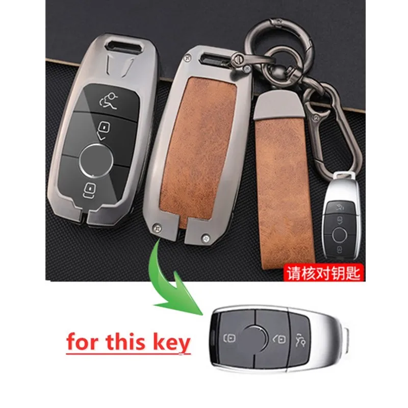 

Zinc Alloy Car Remote Key Fob Full Cover Case Holder for Mercedes Benz A B C E S CLS CLK CLA SLK W203 W205 W210 W211 AMG Accesso