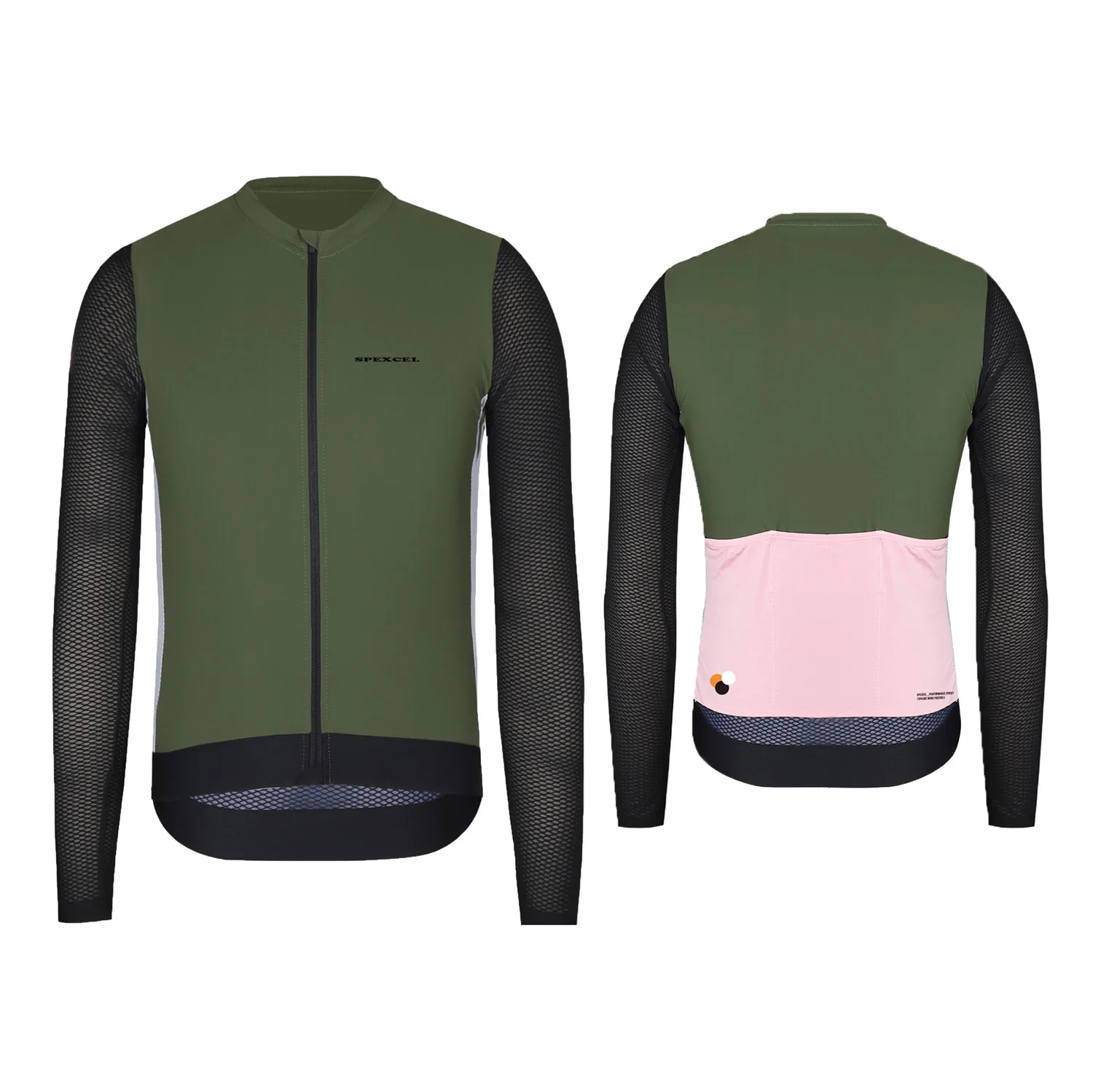 

SPEXCEL New Pro Team mesh с длинным рукавом Велоспорт Джерси Защита от солнца Coldback Tech ткань низкий воротник дизайн для мужчин и женщин