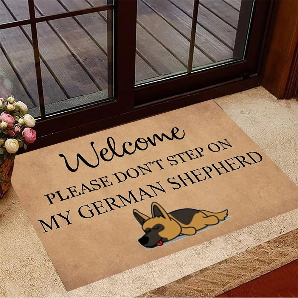 

CLOOCL смешной коврик Welcom пожалуйста не вставляйте на мой вход в немецкую овчару ковры для помещений подарки для любителей собак