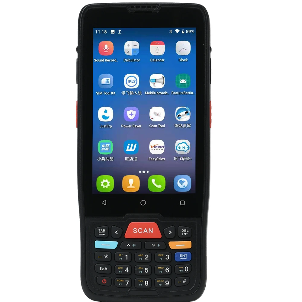 

Factory Industrial PDAs With IP65 Waterproof 4G LTE Unimes U71 rugged handheld android for Retail Warehouse Logistics PDA